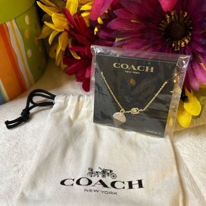 New COACH Woman’s ICE CREAM NECKLACE  w/Signature “C” Logo Length 16” + 2”